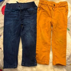 Kids Primark drawstring jeans , kids Colored jeans Primark.size 24-36 months